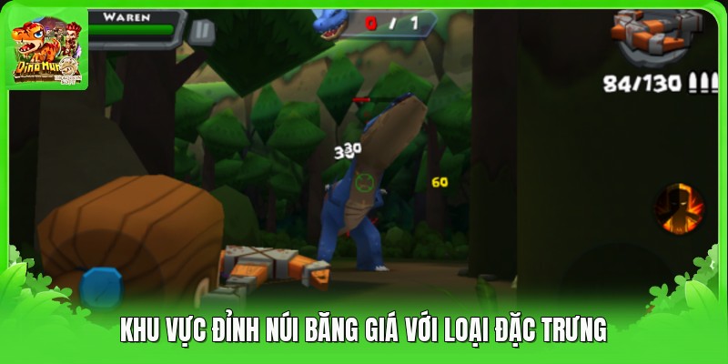 Khu vực đỉnh núi băng giá với loại đặc trưng